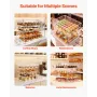 Bakery Display Case, 4-Tier Commercial Countertop Pastry Display Case, Clear Acrylic Bread Box for Kitchen, Party Cake Cabinet w