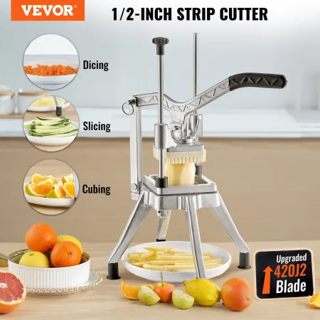 Commercial Vegetable Fruit Chopper 1.3 cm Blade Heavy Duty Professional Food Dicer Kattex French Fry Cutter Onion Slicer Stainle