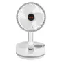 20.3 cm Portable Foldable Rechargeable Oscillating Fan, 3-in-1 Battery Operated with Remote Control, Quiet Desk/Table Pedestal F