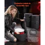 5-Piece Drum Case Set, 600D, Padded Drum Bags for Bass, Tom, and Snare, Thick Padding, Lightweight Protective Covers, Travel Sto