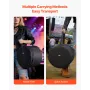5-Piece Drum Case Set, 600D, Padded Drum Bags for Bass, Tom, and Snare, Thick Padding, Lightweight Protective Covers, Travel Sto