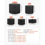 5-Piece Drum Case Set, 600D, Padded Drum Bags for Bass, Tom, and Snare, Thick Padding, Lightweight Protective Covers, Travel Sto