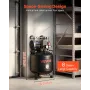 VEVOR 30L Air Compressor, 1.5KW 113L/min at 6.2 Bar Air Compressors, Max 10 Bar Pressure Oil-Free Compressor Tank for Auto Repai
