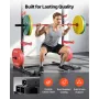 Power Cage Rack, Multifunctional Squat Rack for Home Gym, Width-Adjustable Workout Strength Training Equipment with 6 Band Pegs,