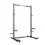 Power Cage Rack, Multifunctional Squat Rack for Home Gym, Width-Adjustable Workout Strength Training Equipment with 6 Band Pegs,