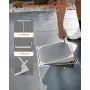 Manhole Cover with Frame, 400 x 400mm Invisible Recessed Septic Tank Access Covers, Aluminum Alloy Embedded Drain Channel Inspec