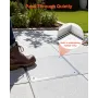 Manhole Cover with Frame, 400 x 400mm Invisible Recessed Septic Tank Access Covers, Aluminum Alloy Embedded Drain Channel Inspec