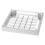 Manhole Cover with Frame, 400 x 400mm Invisible Recessed Septic Tank Access Covers, Aluminum Alloy Embedded Drain Channel Inspec
