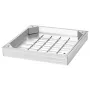 Manhole Cover with Frame, 400 x 400mm Invisible Recessed Septic Tank Access Covers, Aluminum Alloy Embedded Drain Channel Inspec