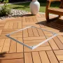 Manhole Cover with Frame, 500 x 500mm Invisible Recessed Septic Tank Access Covers, Aluminum Alloy Embedded Drain Channel Inspec