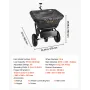 træk bag plænespreder, 3 m spredebredde, have- og plænespreder