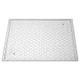 VEVOR Manhole Cover with Frame, 500 x 500mm Square Septic Tank Lid with Base, Heavy-Duty Slip-Resistant Carbon Steel Drain Chann