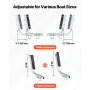 Boat Trailer Guides, 470 mm/520 mm Height Adjustable Trailers Guide, 2PCS Thickened High-Duty Steel Trailer Guide-Ons with Smoot