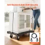 Foldbar Push Cart Dolly, 149,69 kg Kapacitet, Foldelig platform