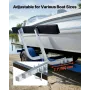 VEVOR Boat Trailer Guides, 425 mm/475 mm Height Adjustable Trailers Guide, 2PCS Thickened Steel Trailer Guide-Ons with Thick Sup