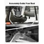 Boat Trailer Guides, 30 mm Adjustable Width Trailers Guide, 2PCS High-Hardness Steel Trailer Guide-Ons with Thick Support Pads, 