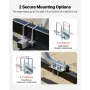 Boat Trailer Guides, 30 mm Adjustable Width Trailers Guide, 2PCS High-Hardness Steel Trailer Guide-Ons with Thick Support Pads, 