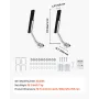 Boat Trailer Guides, 30 mm Adjustable Width Trailers Guide, 2PCS High-Hardness Steel Trailer Guide-Ons with Thick Support Pads, 