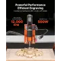 CNC-fræsermaskine, 500 W spindel, 3-akset trægraveringsfræser