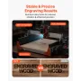 CNC Router Machine, 500W Spindle, 3-Axis Wood Engraving Milling Machine, with Dual Linear Rails and Ball Screw, 400 x 400 x 95 m