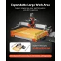 CNC Router Machine, 500W Spindle, 3-Axis Wood Engraving Milling Machine, with Dual Linear Rails and Ball Screw, 400 x 400 x 95 m