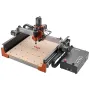 VEVOR CNC Router Machine, 500W Spindle, 3-Axis Wood Engraving Milling Machine, with Dual Linear Rails and Ball Screw, 400 x 400 