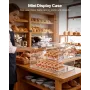 VEVOR Bakery Display Case, 2-Tier Commercial Countertop Pastry Display Case, Clear Acrylic Bread Box for Kitchen, Party Cake Cab