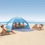 VEVOR Beach Tent Sun Shelter for 8 Person, UPF 50+ Protection, Portable Sun Shade Canopy with Carrying Bag & Sand Pockets, Light