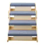 VEVOR Wood Pet Stairs, 4-Step Dog Stairs for Beds, Sofa & Cars, 68 kg Load Capacity, Floded Flat Design, Stable & Sturdy Cat & D