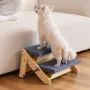 Wood Pet Stairs, 2-Step Dog Stairs for Beds, Sofa & Cars, 50 kg Load Capacity, Floded Flat Design, Stable & Sturdy Cat & Dog Ste