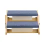 VEVOR Wood Pet Stairs, 2-Step Dog Stairs for Beds, Sofa & Cars, 50 kg Load Capacity, Floded Flat Design, Stable & Sturdy Cat & D