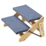 VEVOR Wood Pet Stairs, 2-Step Dog Stairs for Beds, Sofa & Cars, 50 kg Load Capacity, Floded Flat Design, Stable & Sturdy Cat & D