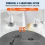 Electric Spin Scrubber, Cordless Cleaning Brush with 2 Adjustable Speeds and Extendable Long Handle, 1.5H Runtime Power Shower S