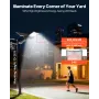12000W Solar Street Light Outdoor, 900000LM, High Powered Commercial Parking Lot Light Dusk to Dawn, Split Type LED Flood Securi