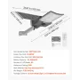 12000W Solar Street Light Outdoor, 900000LM, High Powered Commercial Parking Lot Light Dusk to Dawn, Split Type LED Flood Securi