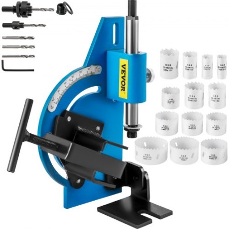 Tube Notcher Kit 60 Degree Pipe Tubing Notcher w/18 Pc Bi-Metal Hole Saw?3/4" -3-1/4" with Case Tubing and Pipe Notcher 4