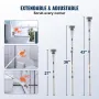 Electric Spin Scrubber, Cordless Cleaning Brush with 2 Adjustable Speeds and Extendable Long Handle, 1.5H Runtime Power Shower S