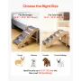 Wood Pet Stairs, 5-Step Dog Stairs for High Beds, Sofa & Cars, 68 kg Load Capacity, Non-Slip Surface, Stable Cat & Dog Step Ladd