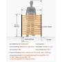 Wood Privacy Hegn, 38" B x 42" L, 2-panels Lamell Air Condition