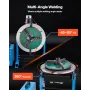 VEVOR Rotary Welding Positioner, 200 kg Load Capacity, -45° to 90° Tilt Angle Welding Positioner Turntable Table, 0.5-5 RPM Spee
