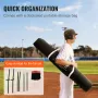 213.4 x 213.4 cm Baseball Softball Practice Net, Portable Baseball Training Net for Hitting Batting Catching Pitching, Backstop 