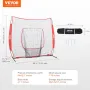 213.4 x 213.4 cm Baseball Softball Practice Net, Portable Baseball Training Net for Hitting Batting Catching Pitching, Backstop 