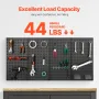 VEVOR Metal Pegboard Panels, 24" x 12" Pegboard, 4 Panels, Heavy Duty Peg Board Wall Organizer with Accessories, for Living Room