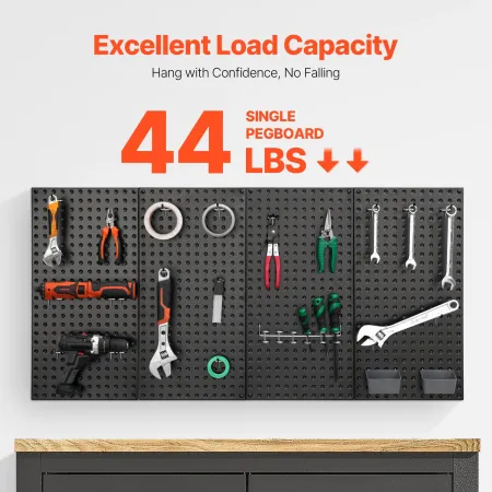 Metal Pegboard paneler, 24" x 12" Pegboard, 4 paneler, Heavy