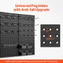 Metal Pegboard Panels, 24" x 12" Pegboard, 4 Panels, Heavy Duty Peg Board Wall Organizer with Accessories, for Living Room Garag