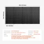 Metal Pegboard paneler, 24" x 12" Pegboard, 4 paneler, Heavy