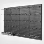 VEVOR Metal Pegboard Panels, 24" x 12" Pegboard, 4 Panels, Heavy Duty Peg Board Wall Organizer with Accessories, for Living Room