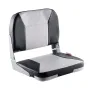 Boat Seat, Low Backrest, Folding Fishing Boat Seat with Thickened Sponge Cushion & Waterproof PVC Leather, Aluminum Alloy Hinges