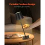 Cordless Table Lamp, 2-Pack, 5200mAh Built-in Rechargeable Battery Desk Lamp, 3 Color Stepless Dimming Up, 3000-6500K Color Temp