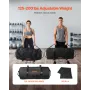 VEVOR Workout Sandbag, Heavy Duty Workout Power Bags with Handles, 56-90 kg Adjustable Slam Bag for Fitness Strength Weight Trai